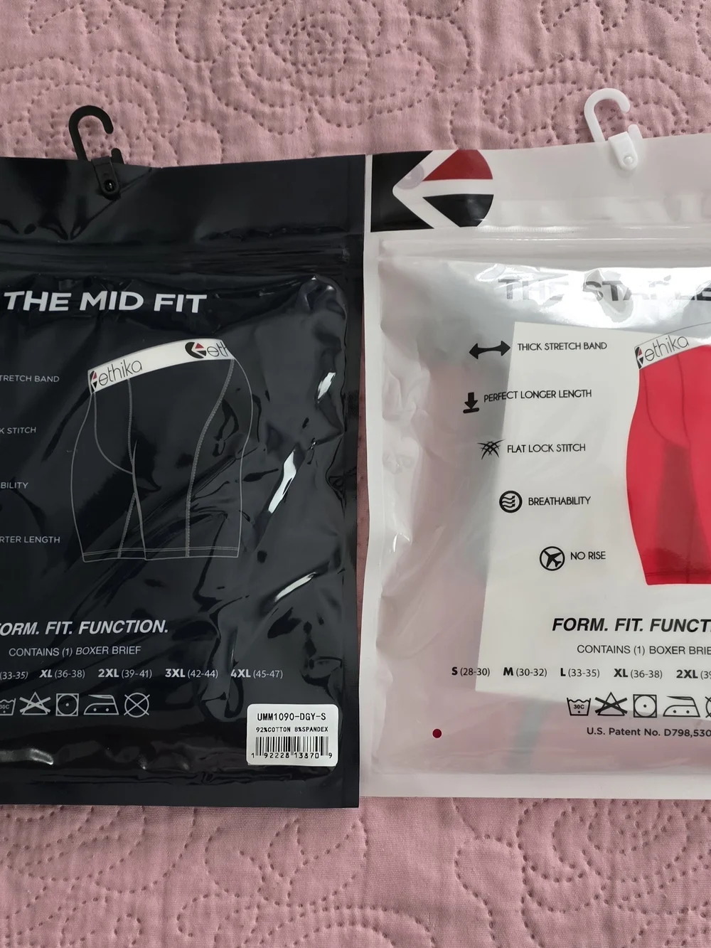 ethika Gray & Red Staple Boxer Briefs Pack